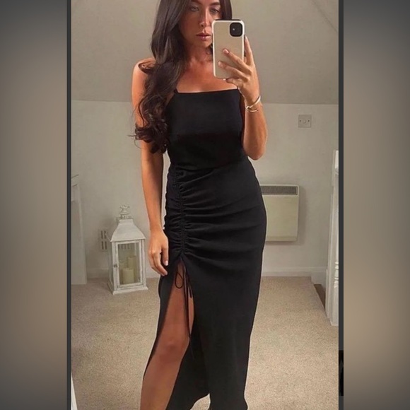 Zara Dresses & Skirts - NWT Zara Black Ruched Dress